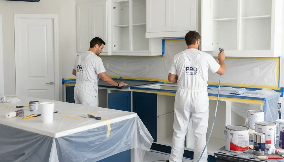 Cabinet painting service in Modesto, CA for durable, modern kitchen cabinet finishes