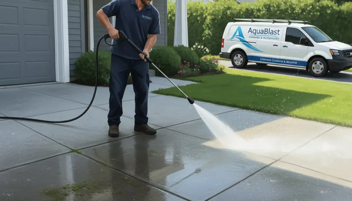 Concrete pressure cleaning for driveways and patios in Modesto, CA by Modesto Paint Pros