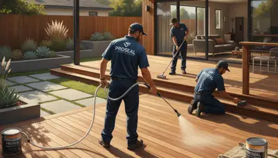 Deck sealing service in Modesto, CA for weather-resistant wood deck protection
