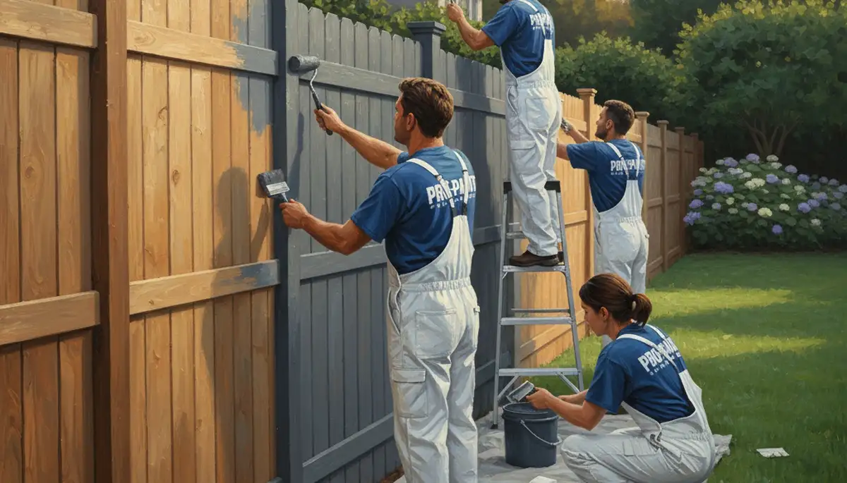 Fence painting in Modesto, CA for durable curb appeal and UV protection