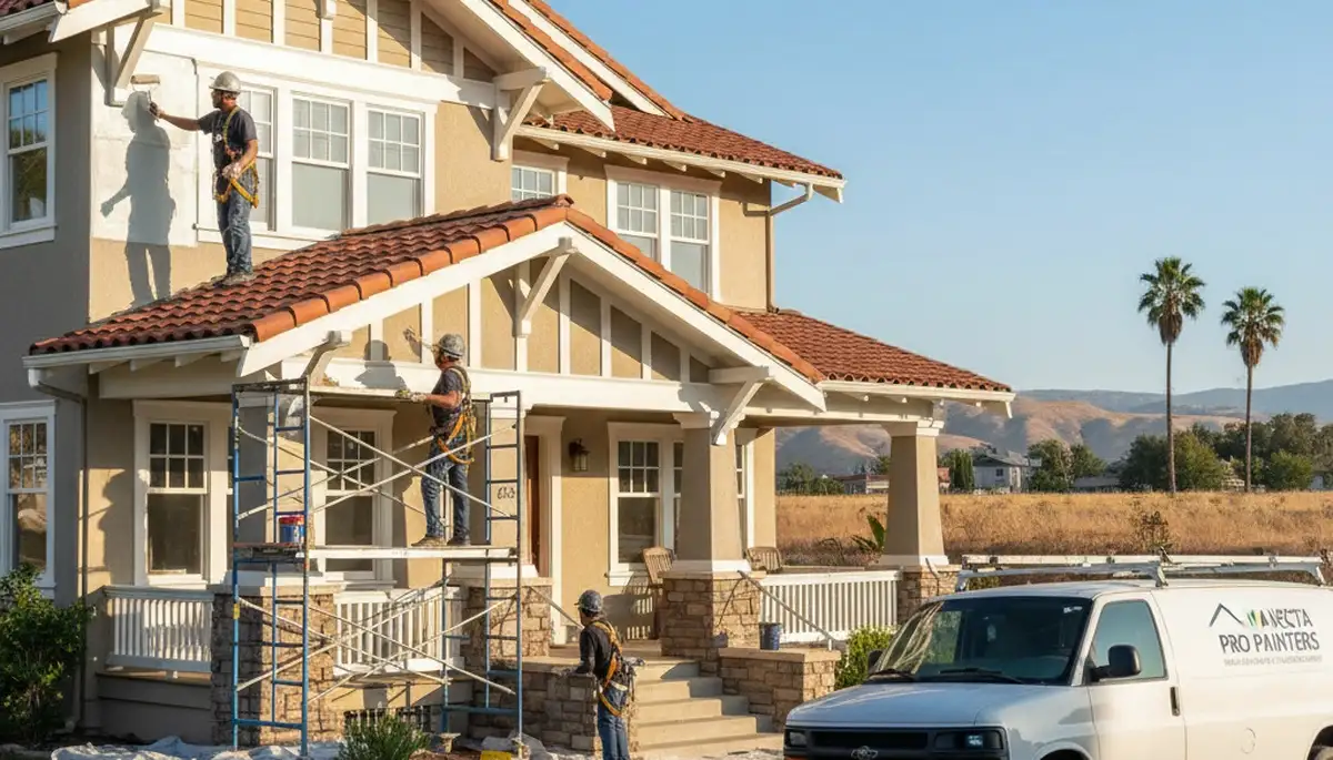 Painting contractor in Modesto, CA providing professional interior and exterior house painting services