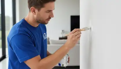 Paint touch-up service in Modesto, CA for scuffs, chips, and faded interior walls